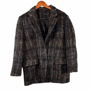 Soulkiss Mohair Blend Wool Coat Jacket Womens Size Large